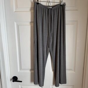 Vintage Harlow Textured Grey Silver Pull On Pants Size M Made in‎ USA